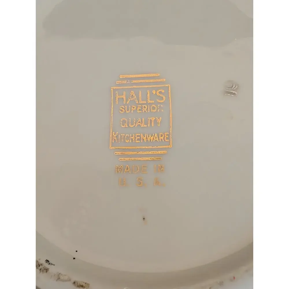 Halls Superior Quality Kitchenware vtg mid
